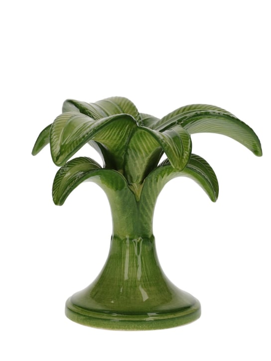 Les Ottomans: Small Palm Tree candle holder - Green - ecraft_0 | Luisa Via Roma