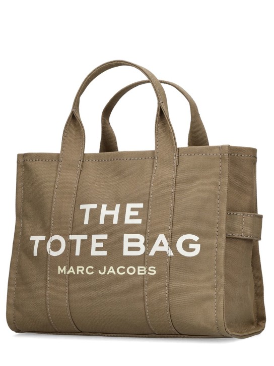 Marc Jacobs: Borsa shopping The Medium Tote in tela di cotone - Slate Green - women_1 | Luisa Via Roma