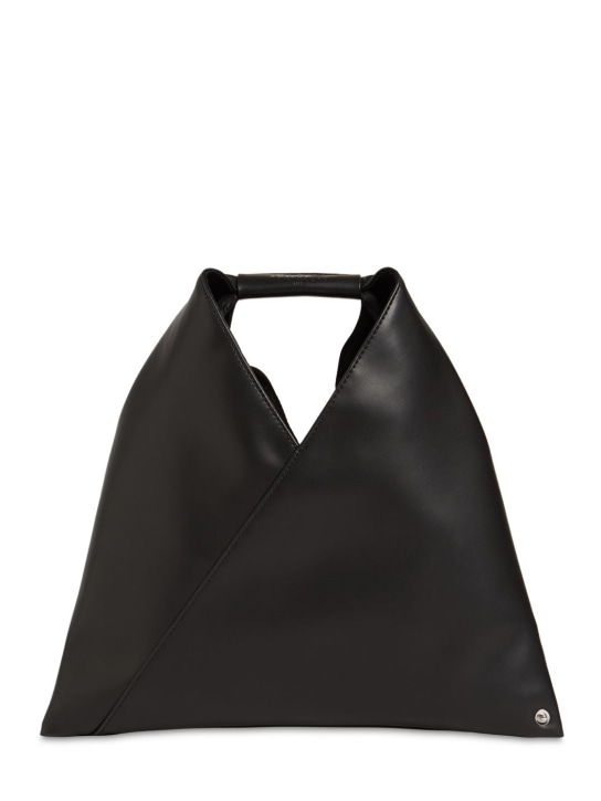 MM6 Maison Margiela: Medium Handtasche aus Nylon „Japanese“ - Schwarz - women_0 | Luisa Via Roma
