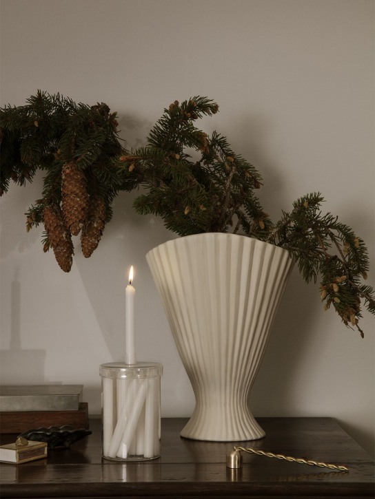Ferm Living: Fountain vase - White - ecraft_1 | Luisa Via Roma