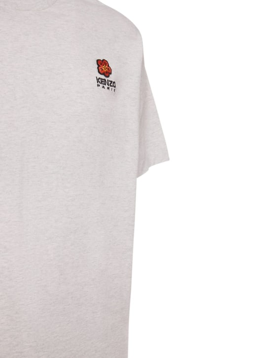Kenzo Paris: Boke logo cotton jersey t-shirt - Grey - men_1 | Luisa Via Roma