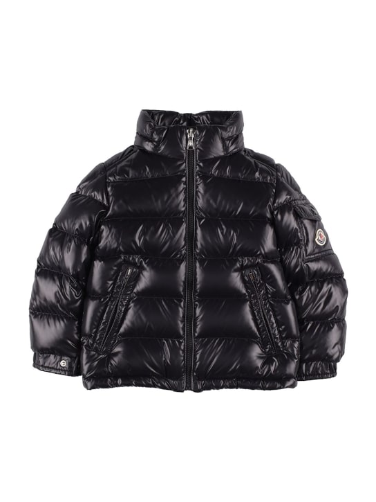 Moncler: New Maya nylon down jacket - Black - kids-boys_1 | Luisa Via Roma