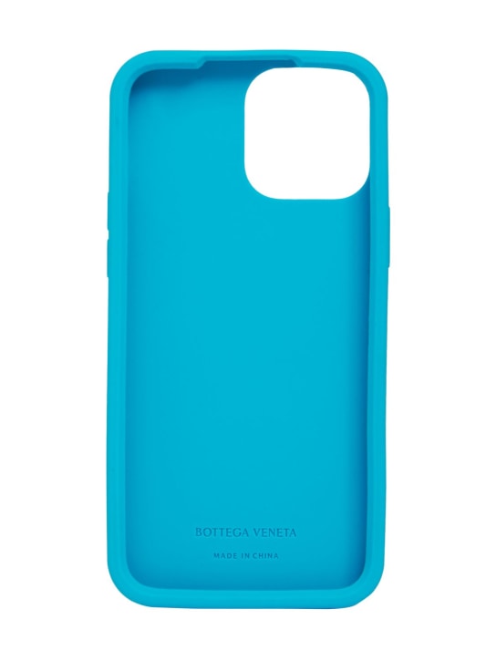 Bottega Veneta: Silikon iPhone13 Pro Max-Cover - Pool - women_1 | Luisa Via Roma