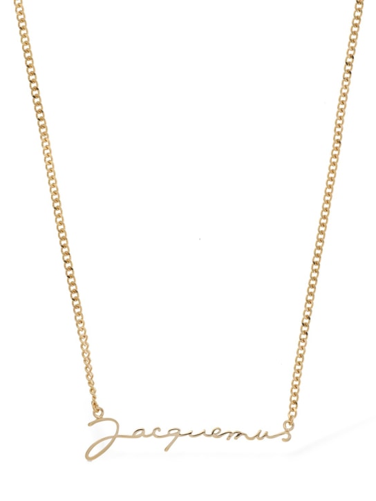 Jacquemus: Halskette „La Chaine Jacquemus“ - Gold - women_1 | Luisa Via Roma