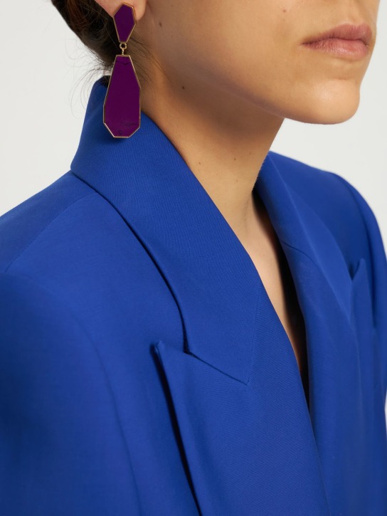 Isabel Marant: To Dance drop earrings - Plum - women_1 | Luisa Via Roma