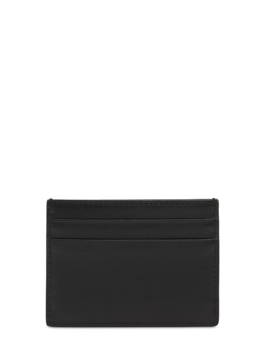 Dolce&Gabbana: DG smooth leather card holder - Black - women_1 | Luisa Via Roma