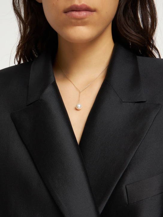 Sophie Bille Brahe: 14Kt Sirene Perle collar necklace - Gold/Pearl - women_1 | Luisa Via Roma