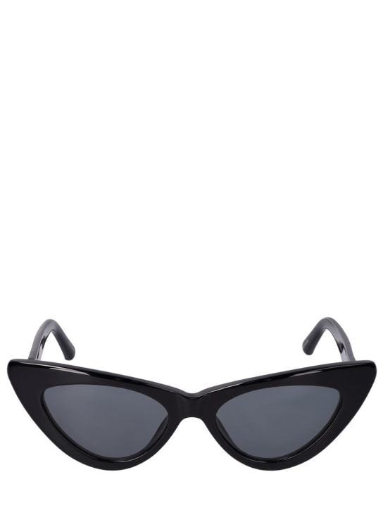 The Attico: Dora cat-eye bio acetate sunglasses - Black/Grey - women_0 | Luisa Via Roma