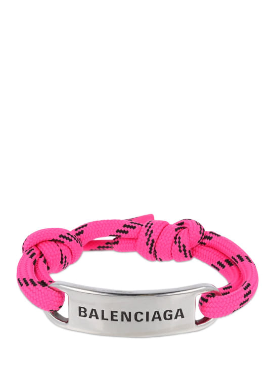 Balenciaga: Bracelet Plate - Rose Fluo - men_0 | Luisa Via Roma