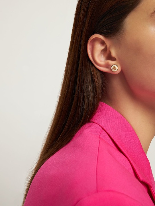 Tory Burch: Kira enamel stud earrings - women_1 | Luisa Via Roma