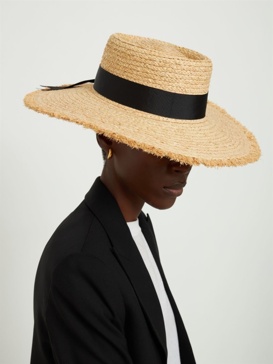 LACK OF COLOR: Ventura raffia brimmed hat - Natural - women_1 | Luisa Via Roma