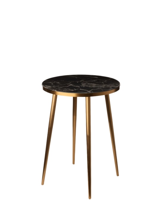 Polspotten: Table d'appoint effet marbre - Noir/Or - ecraft_0 | Luisa Via Roma
