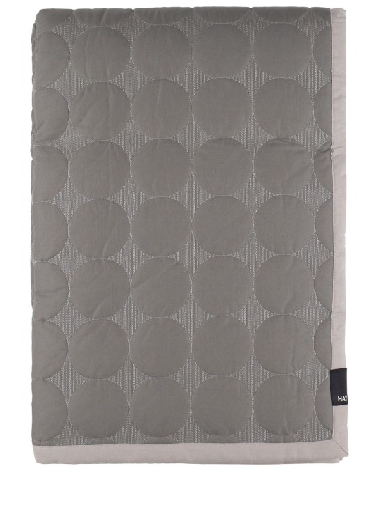 HAY: Mega Dot cotton bedspread - Grey - ecraft_0 | Luisa Via Roma