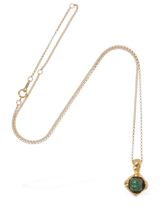 Alighieri: The Eye Of The Storm emerald necklace - Gold/Emerald - women_1 | Luisa Via Roma