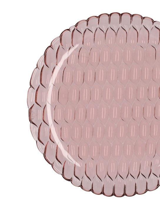 Kartell: Set of 4 Jellies Family plates - Pink - ecraft_1 | Luisa Via Roma