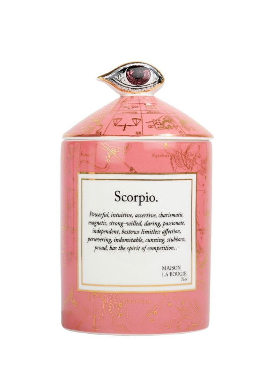 Maison La Bougie: Bougie parfumée Scorpio Zodiac 350 g - Rose - ecraft_0 | Luisa Via Roma