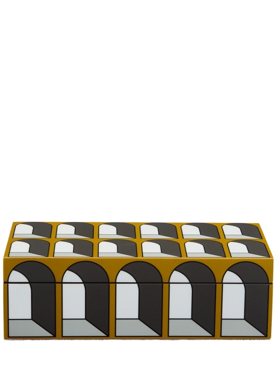 Jonathan Adler: Small Arcade lacquered box - Black - ecraft_0 | Luisa Via Roma
