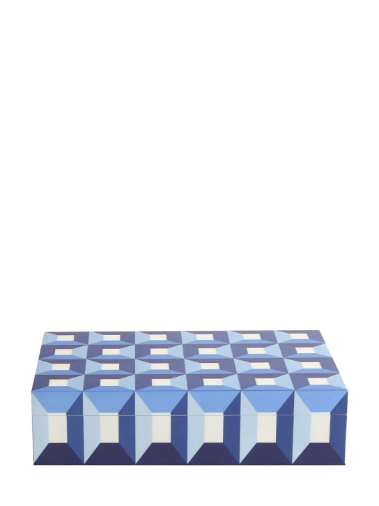 Jonathan Adler: Large Sorrento lacquered box - Blau - ecraft_0 | Luisa Via Roma