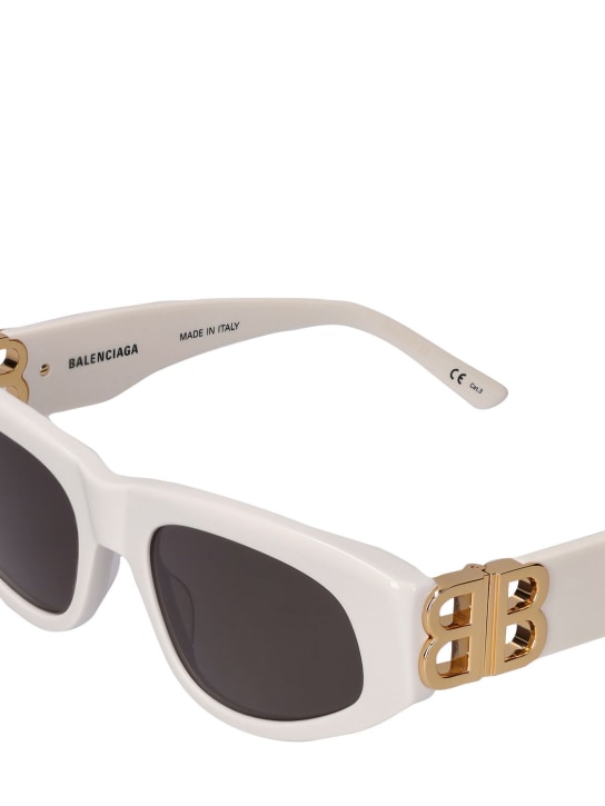 Balenciaga: 0095S Dynasty cat-eye acetate sunglasses - White - women_1 | Luisa Via Roma