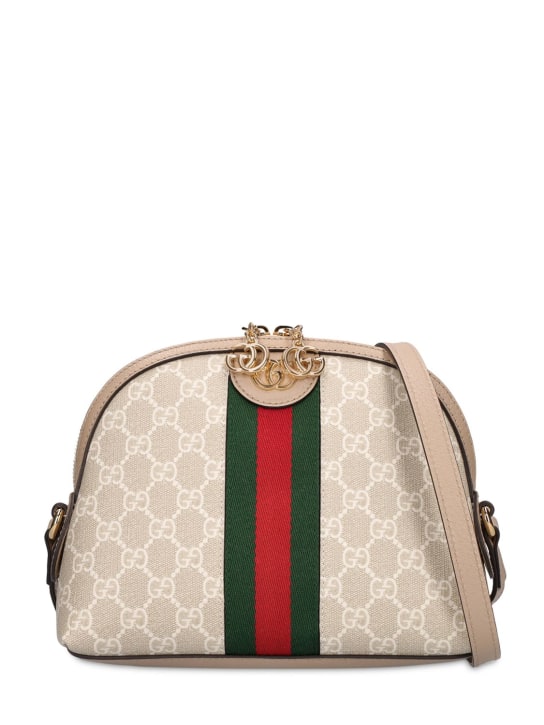 Gucci: Ophidia GG supreme shoulder bag - Beige - women_0 | Luisa Via Roma