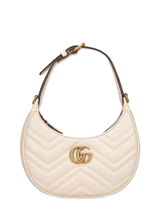 Gucci: Mini GG Marmont leather bag - Mystic White - women_0 | Luisa Via Roma