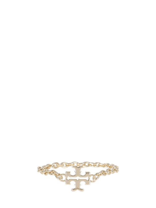 Tory Burch: Kira chain slim ring - Gold - women_0 | Luisa Via Roma