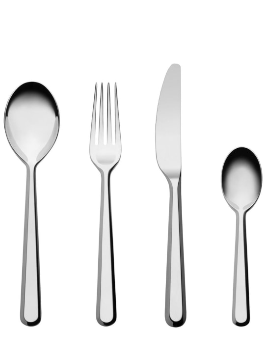 Alessi: 24-piece Amici cutlery set - Silver - ecraft_0 | Luisa Via Roma