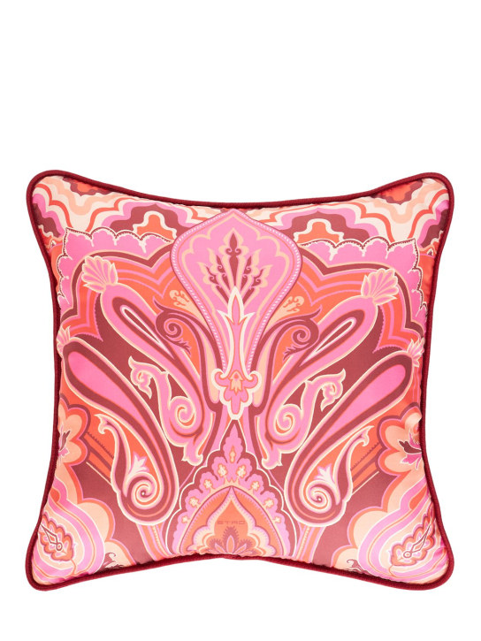 Etro: Cushion w/ cord - Pink - ecraft_0 | Luisa Via Roma