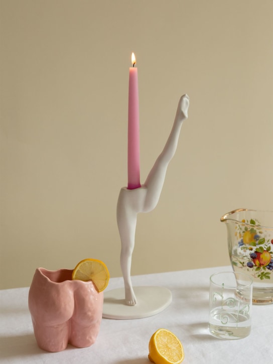 Anissa Kermiche: Can candlestick - White - ecraft_1 | Luisa Via Roma