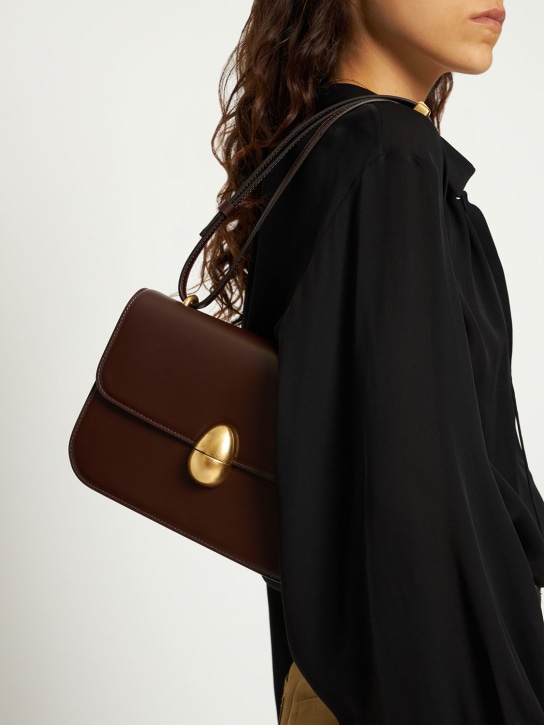 Neous: Phoenix leather crossbody bag - Brown - women_1 | Luisa Via Roma