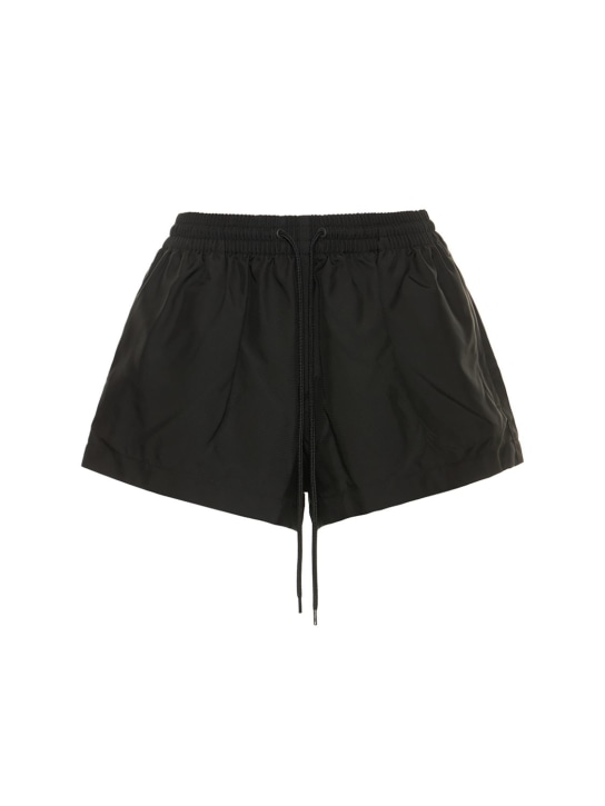 Wardrobe.nyc: Shorts de nylon - Negro - women_0 | Luisa Via Roma