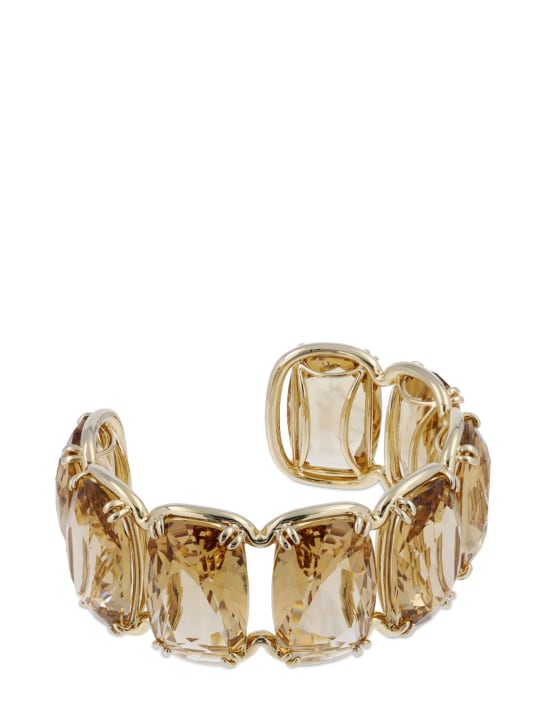 Swarovski: Harmonia Swarovski cuff bracelet - Gold - women_1 | Luisa Via Roma