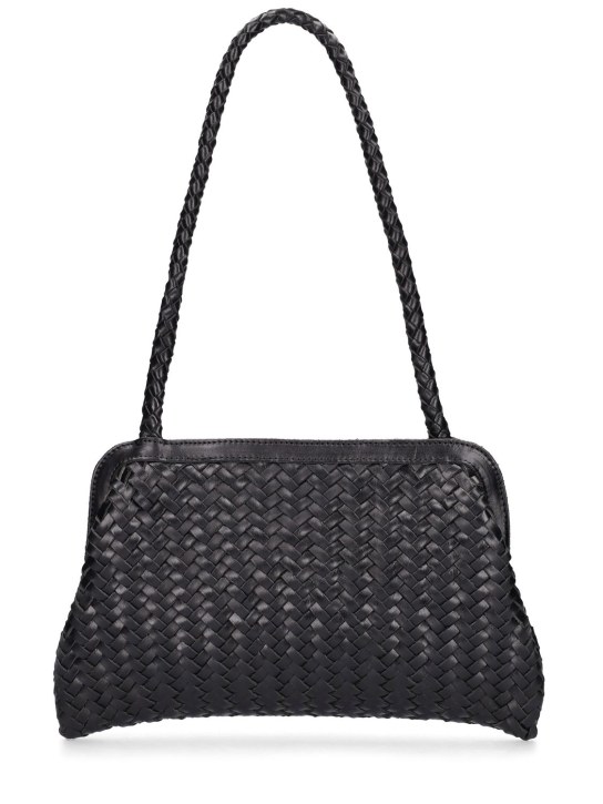 Bembien: Le Sac woven leather shoulder bag - Black - women_0 | Luisa Via Roma