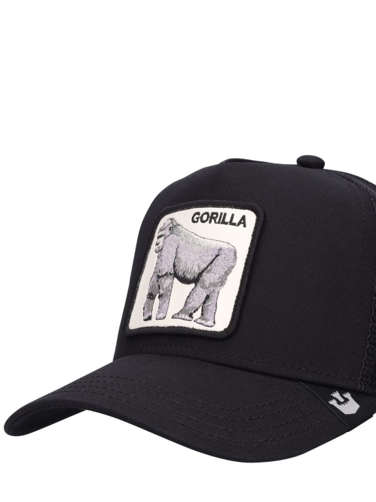Goorin Bros: The Gorilla trucker hat w/patch - Black - women_1 | Luisa Via Roma