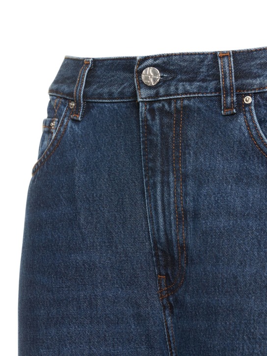 Toteme: High rise tapered organic cotton jeans - women_1 | Luisa Via Roma