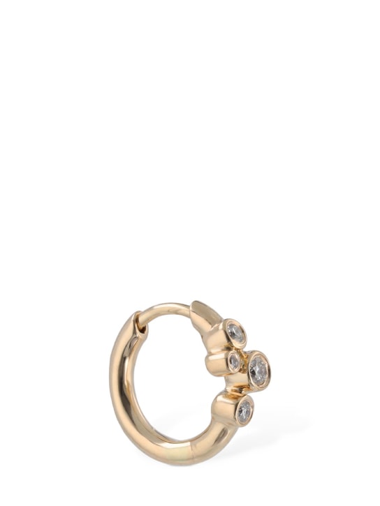 Maria Black: Gold & diamond Elena 8 mono earring - Gold/Crystal - women_0 | Luisa Via Roma