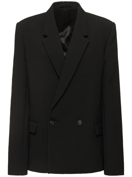 Wardrobe.nyc: HB wool blazer - Black - women_0 | Luisa Via Roma