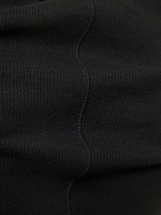 Wardrobe.nyc: HB stretch cotton ribbed tank top - Black - women_1 | Luisa Via Roma