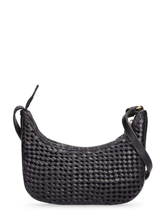 Bembien: Mini Sling handwoven leather bag - Black - women_0 | Luisa Via Roma
