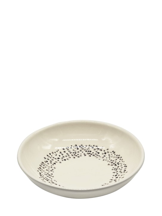 Casa Marras: Geometric Pois pasta bowl - Beige - ecraft_1 | Luisa Via Roma