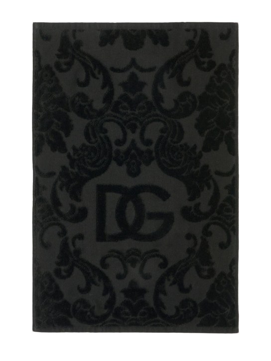 Dolce&Gabbana: Set of 5 towels - Black - ecraft_1 | Luisa Via Roma
