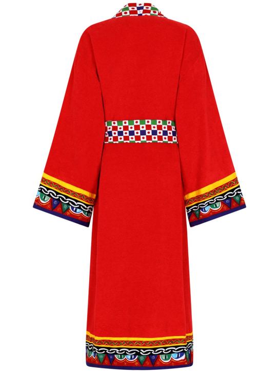Dolce&Gabbana: Carretto bathrobe - Carretto - women_1 | Luisa Via Roma