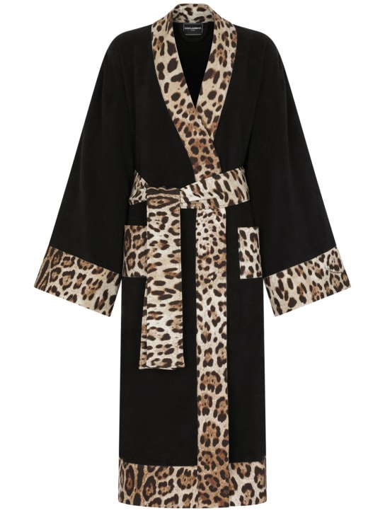 Dolce&Gabbana: Leopardo浴袍 - Leopardo - women_0 | Luisa Via Roma