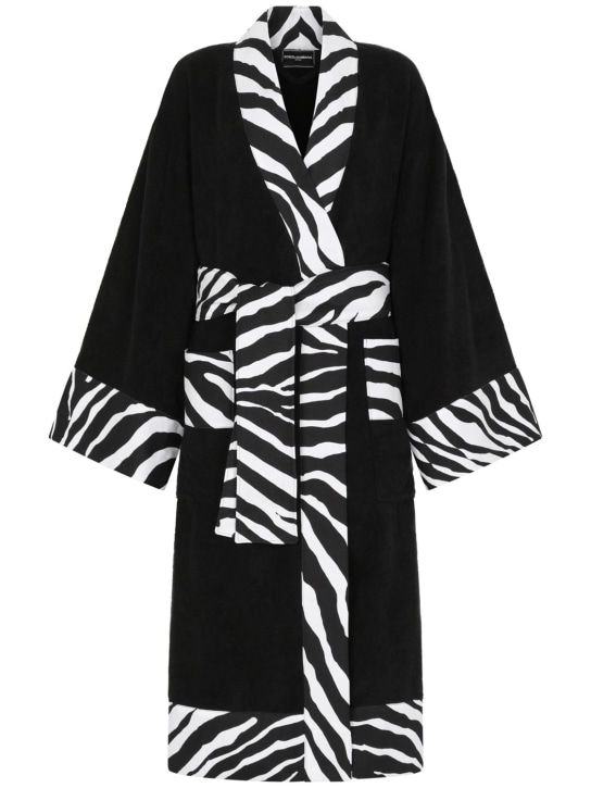 Dolce&Gabbana: Zebra bathrobe - Zebra - ecraft_0 | Luisa Via Roma