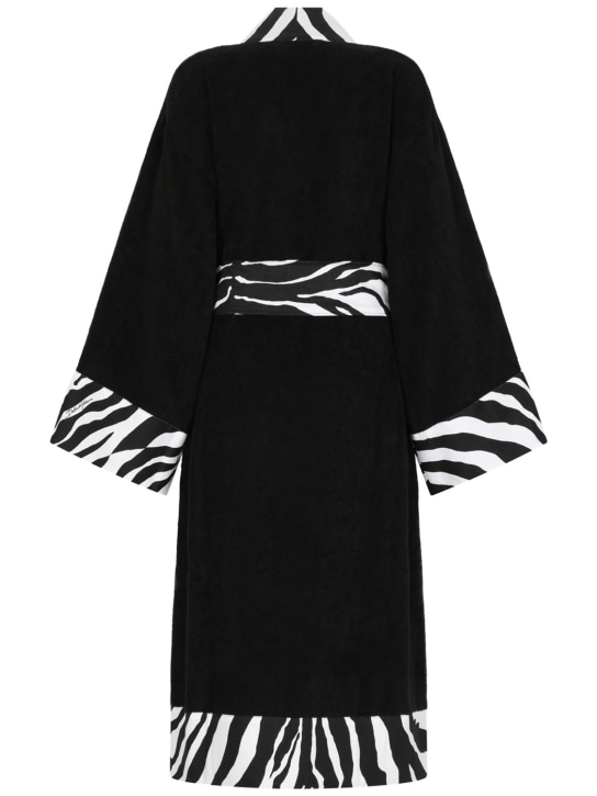 Dolce&Gabbana: Zebra bathrobe - Zebra - women_1 | Luisa Via Roma