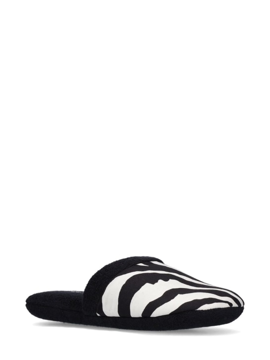 Dolce&Gabbana: Zebra slippers - Zebra - women_1 | Luisa Via Roma