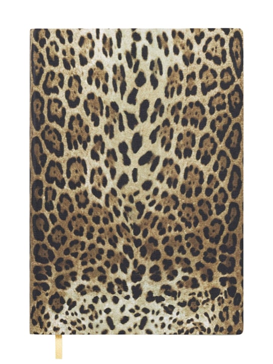 Dolce&Gabbana: Medium lined notebook - Leopardo - ecraft_0 | Luisa Via Roma