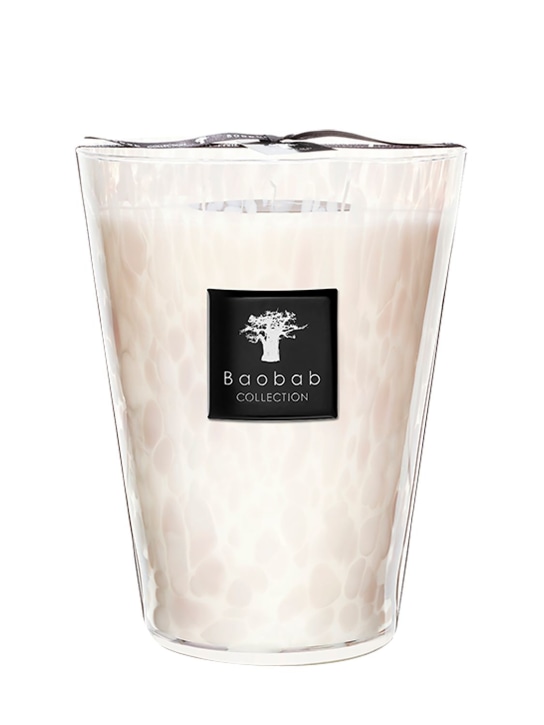 Baobab Collection: White Pearls candle - Transparent - ecraft_0 | Luisa Via Roma