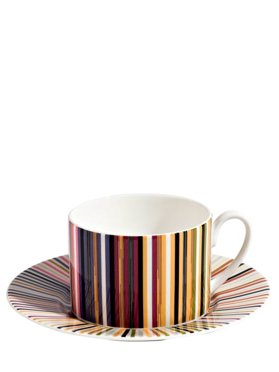 Missoni Home: Stripes Jenkins set of 6 tea sets - Multicolor - ecraft_0 | Luisa Via Roma