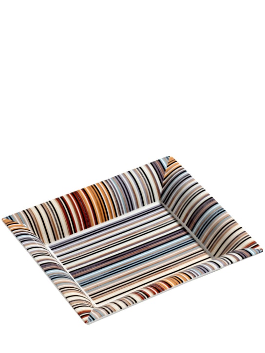 Missoni Home: Stripes Jenkins large rectangular tray - Multicolor - ecraft_0 | Luisa Via Roma